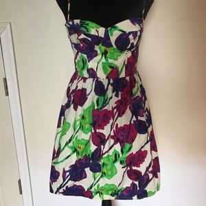 Floral print cocktail dress